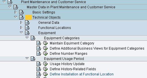 Define Installation At Functional Location