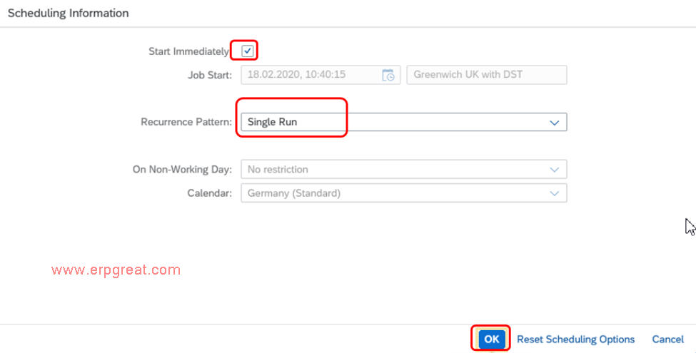 Scheduling Information